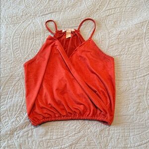 Charlotte Russe Red Wrap Camisole Size XS